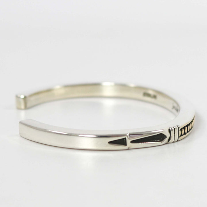 Gold on Silver Cuff