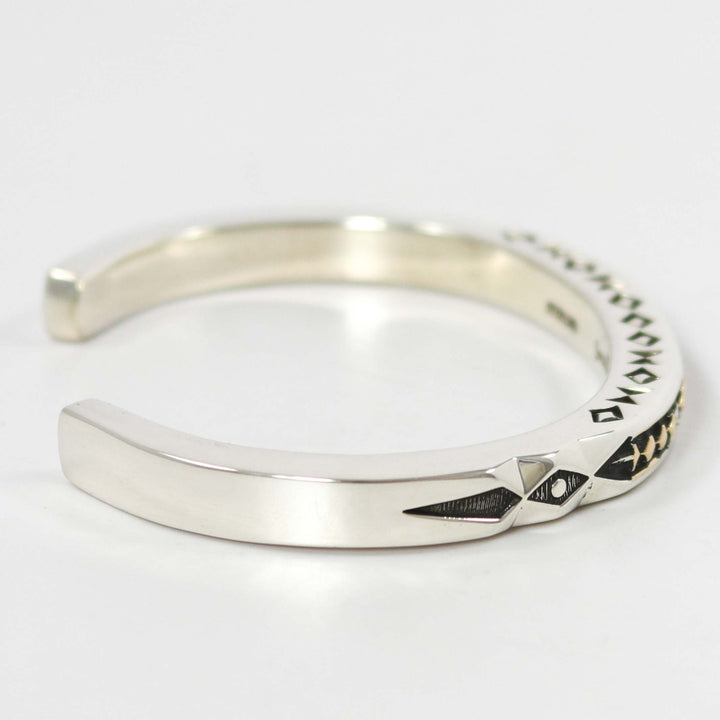Gold on Silver Cuff
