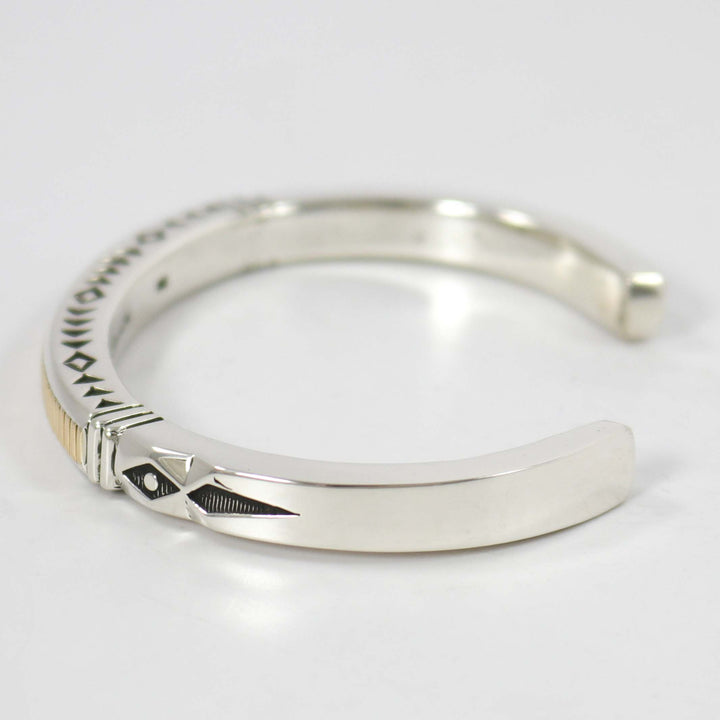 Gold on Silver Cuff