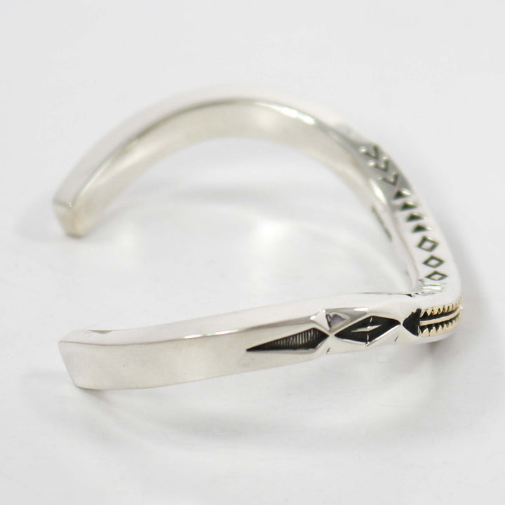 Gold on Silver Cuff