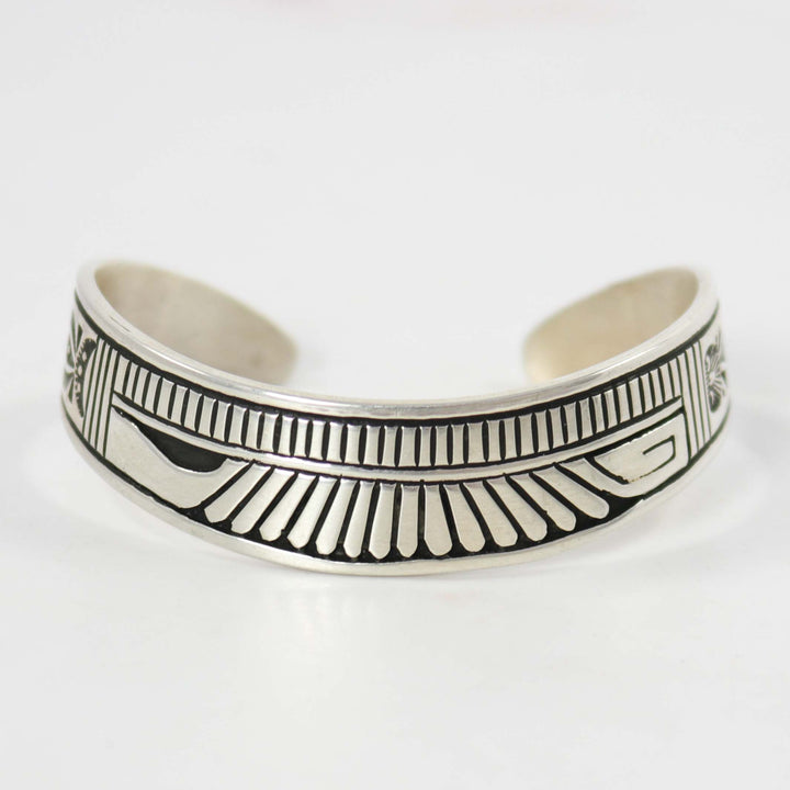 Stamped Silver Cuff