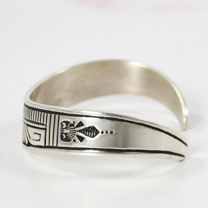 Stamped Silver Cuff