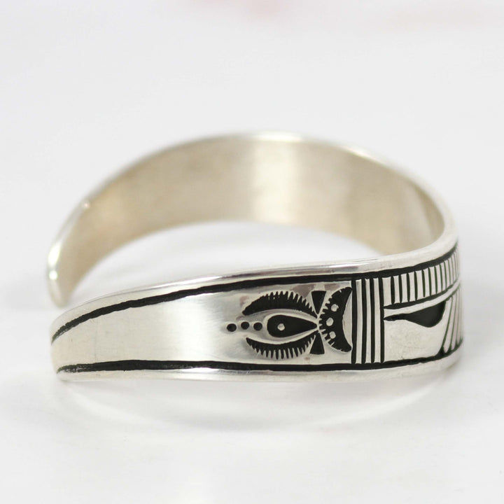 Stamped Silver Cuff