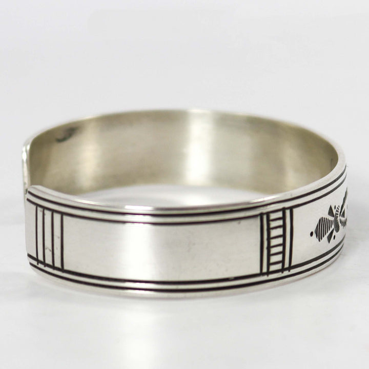 Stamped Silver Cuff