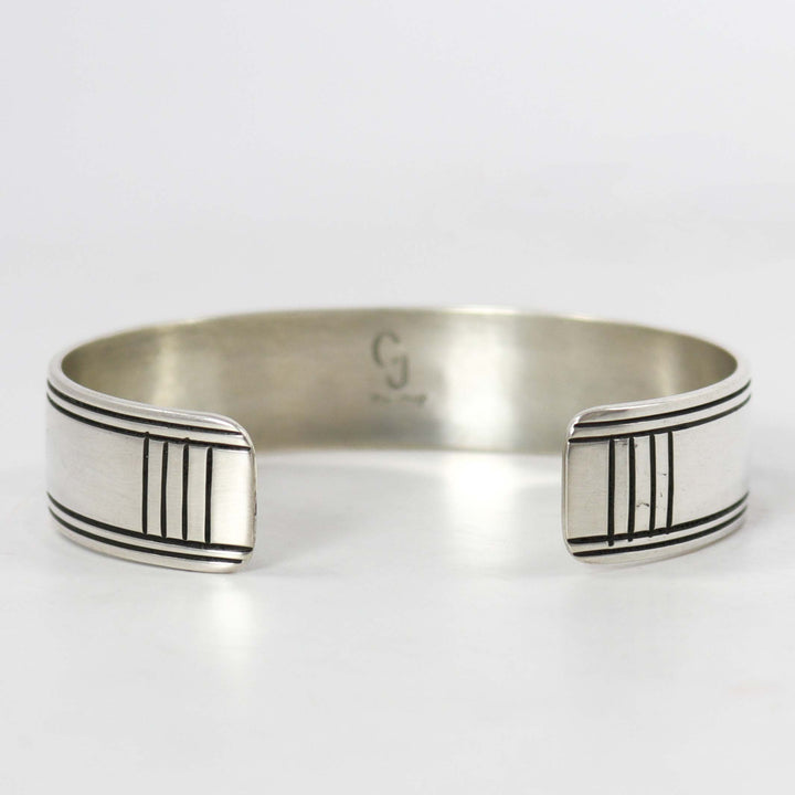 Stamped Silver Cuff