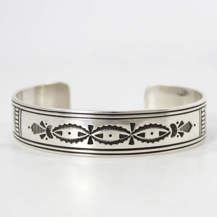 Stamped Silver Cuff
