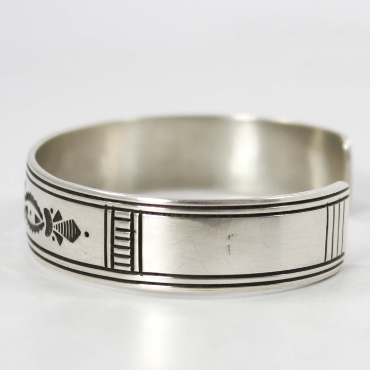Stamped Silver Cuff