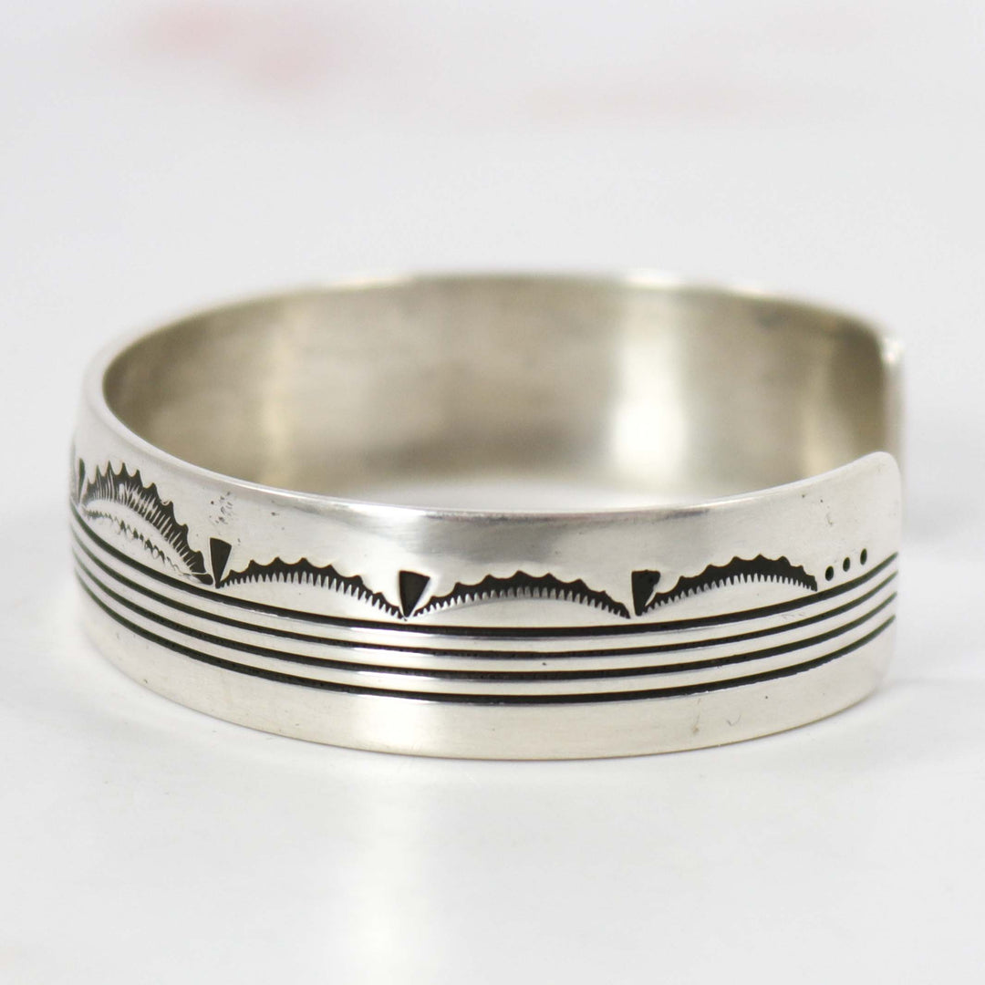 Stamped Silver Cuff