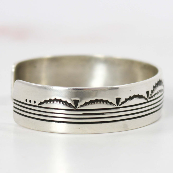 Stamped Silver Cuff