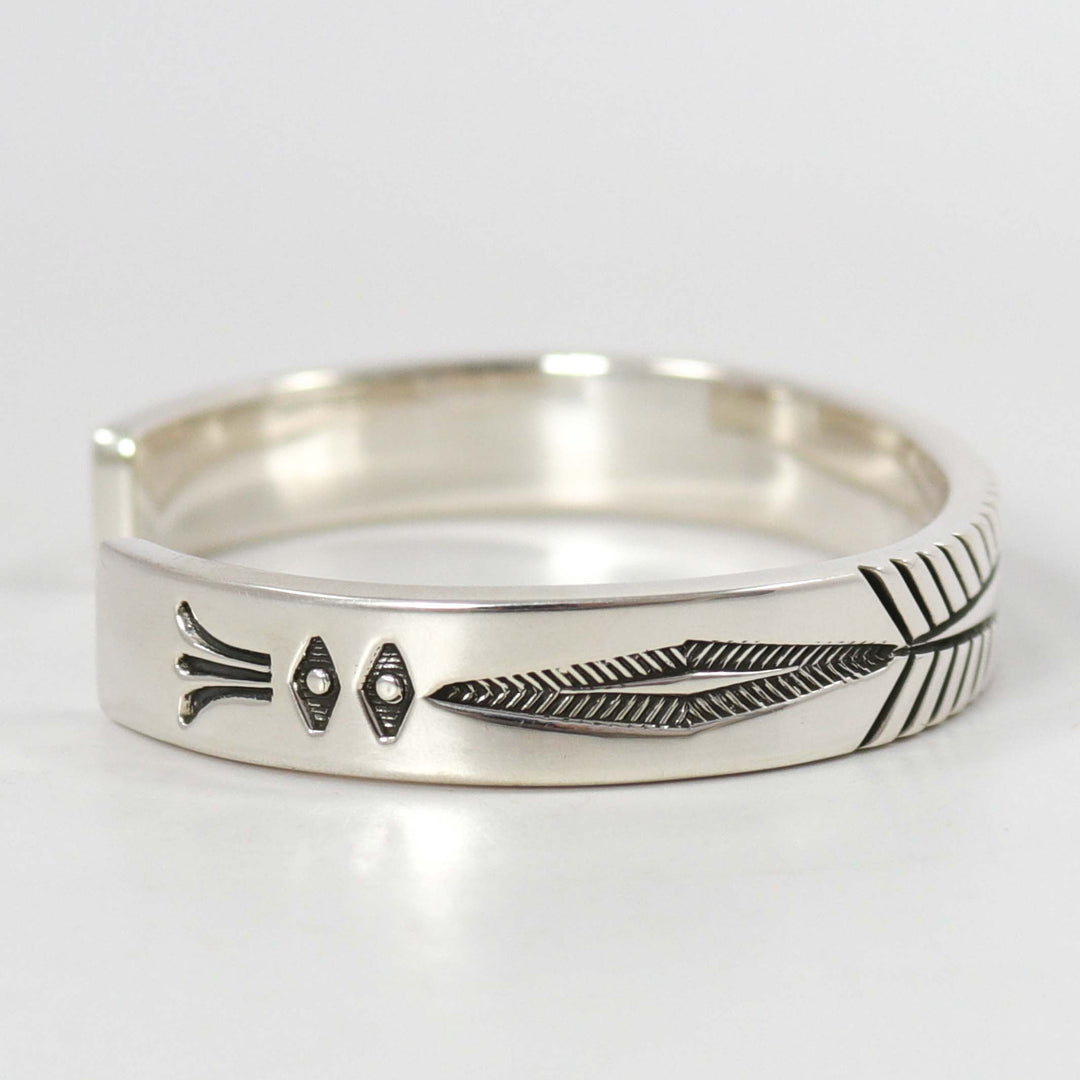 Stamped Silver Cuff