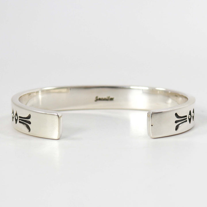 Stamped Silver Cuff