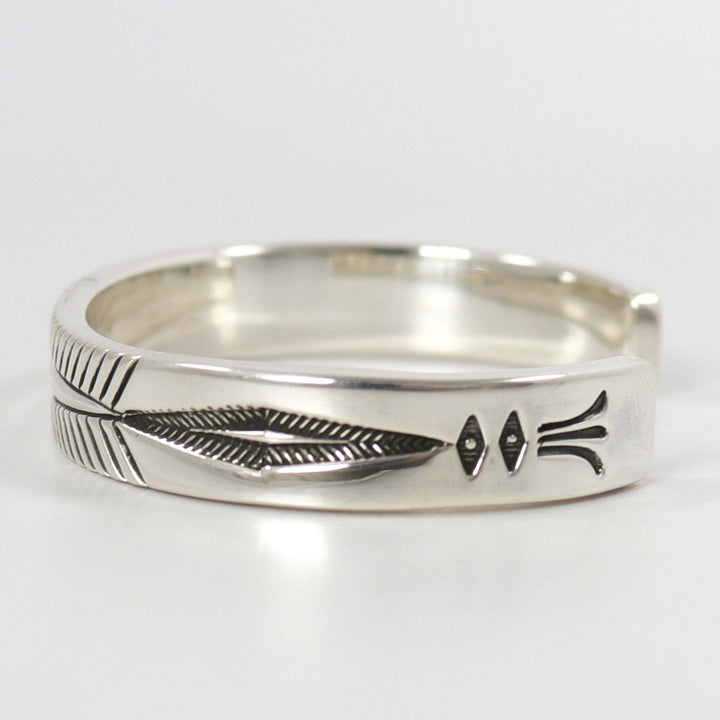 Stamped Silver Cuff