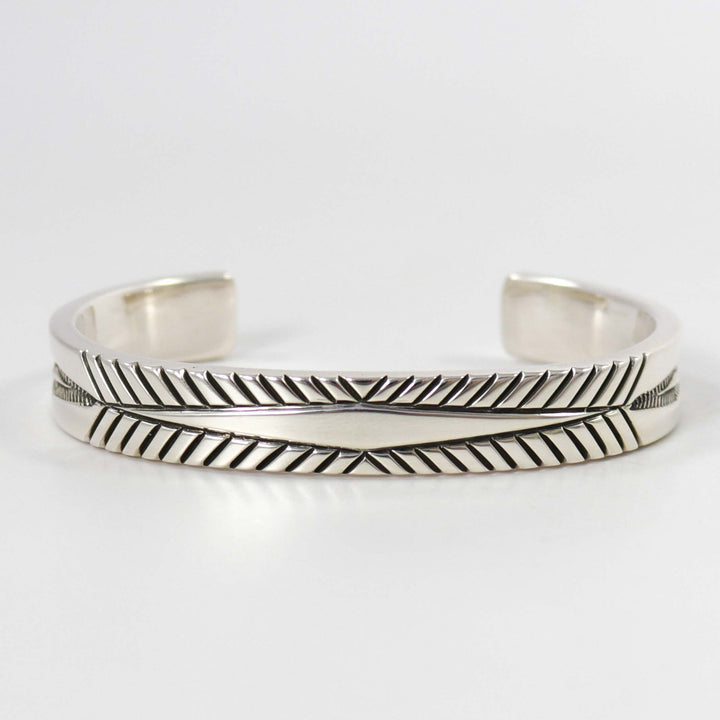 Stamped Silver Cuff