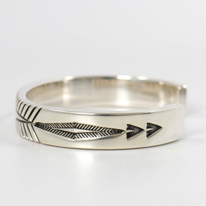Stamped Silver Cuff