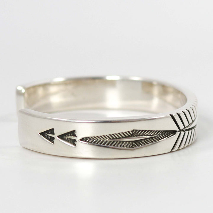 Stamped Silver Cuff