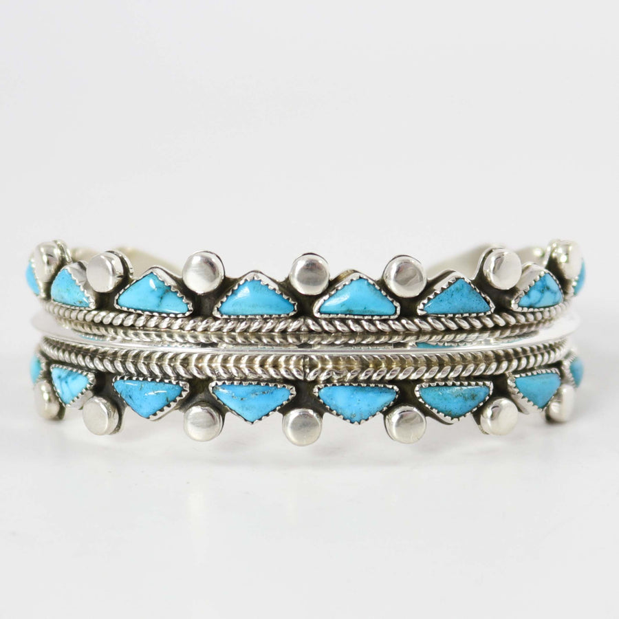 Gorgeous San Felipe Kingman Turquoise Sterling Silver Bracelet Gorgeous San Felipe Kingman Turquoise Sterling Silver Bracelet