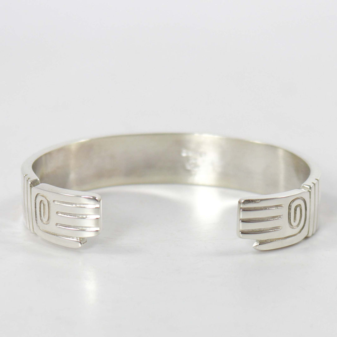 Gold on Silver Storyteller Cuff