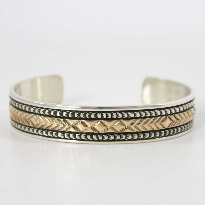 Gold on Silver Cuff