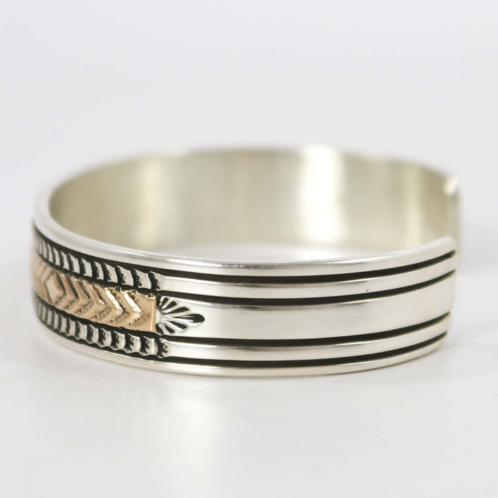 Gold on Silver Cuff