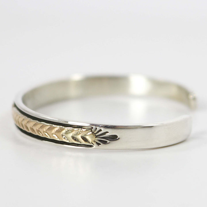 Gold on Silver Cuff