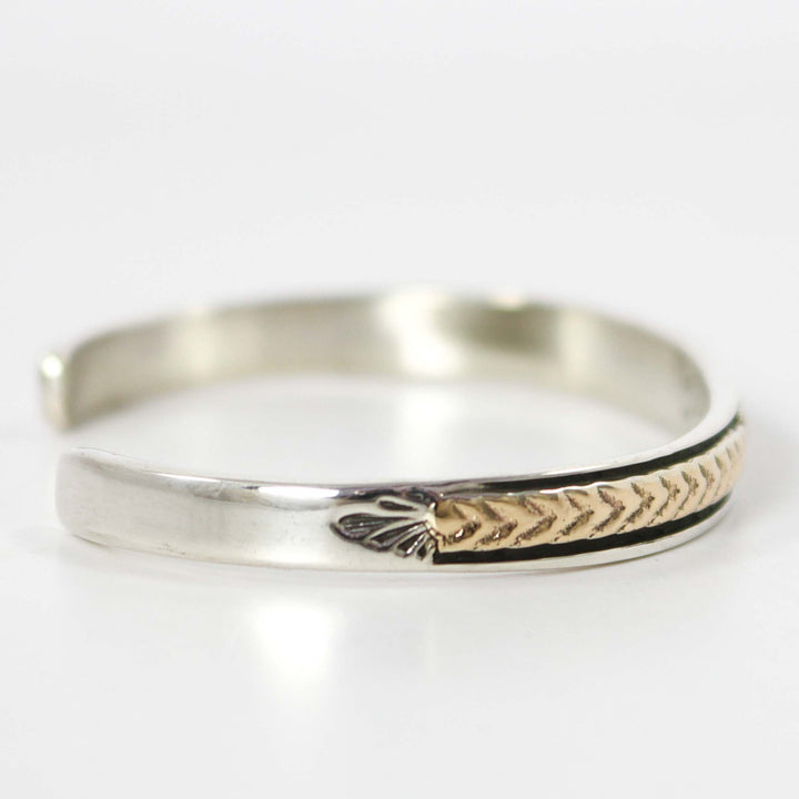 Gold on Silver Cuff