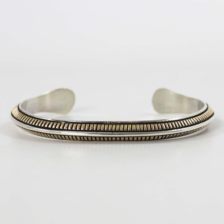 Gold on Silver Cuff
