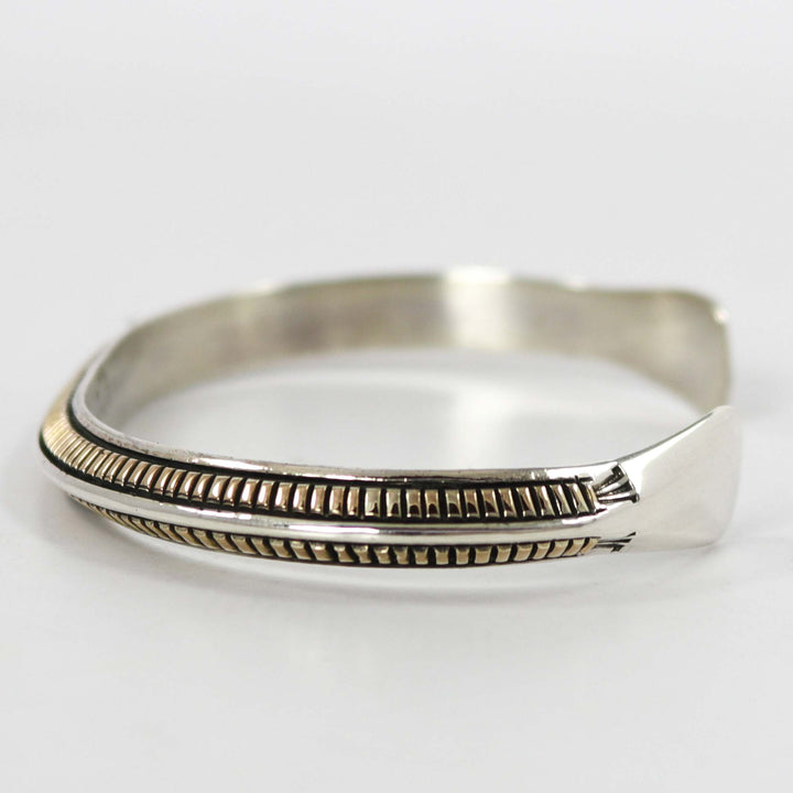 Gold on Silver Cuff