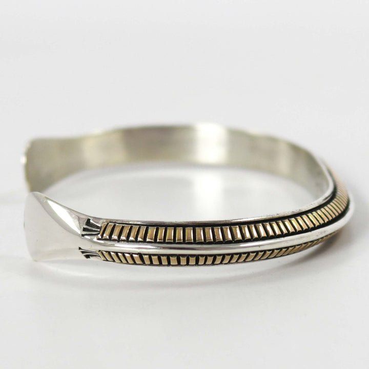 Gold on Silver Cuff