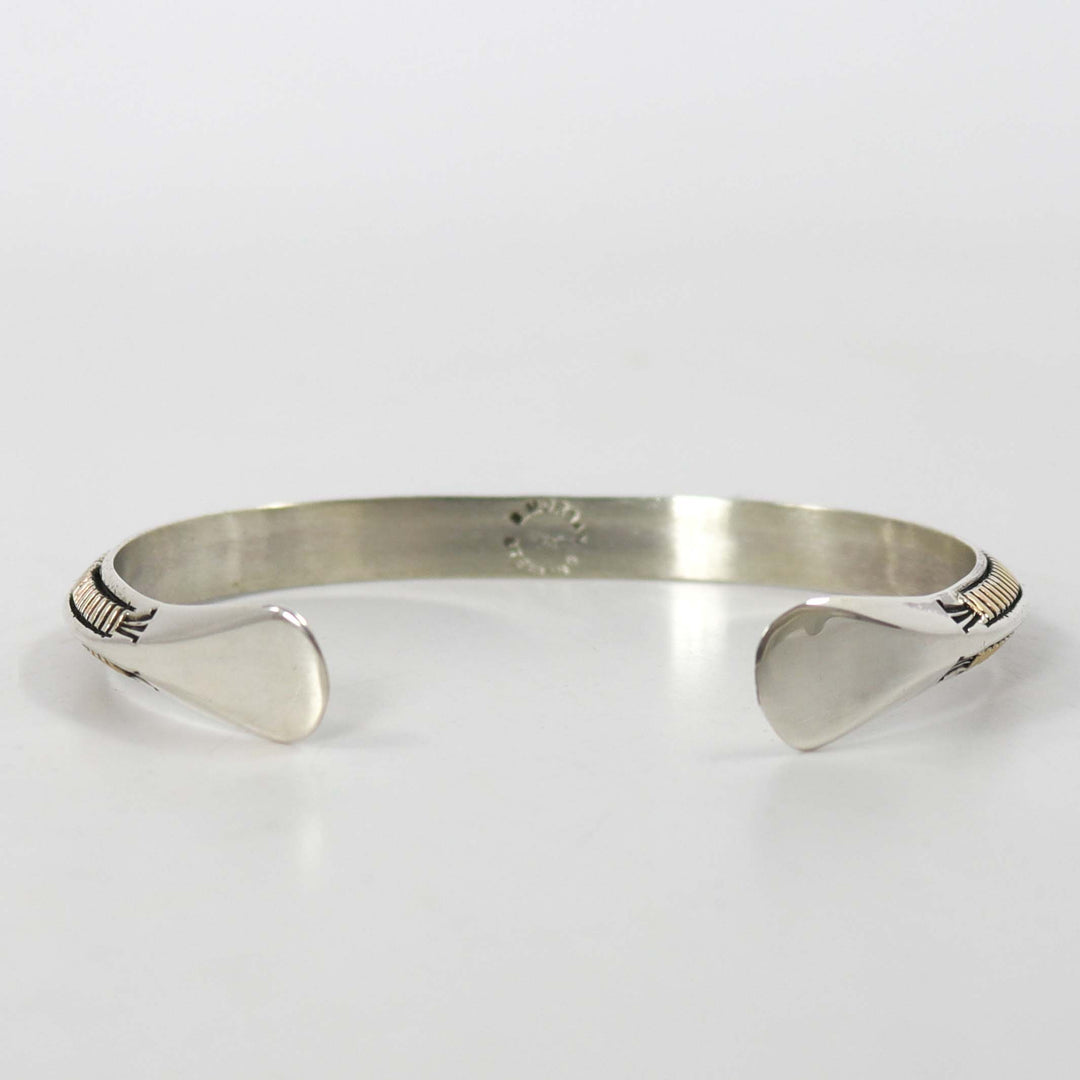 Gold on Silver Cuff