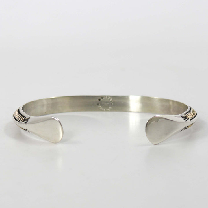 Gold on Silver Cuff