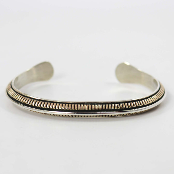 Gold on Silver Cuff