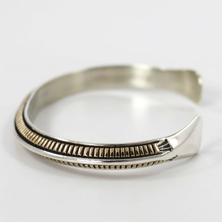 Gold on Silver Cuff