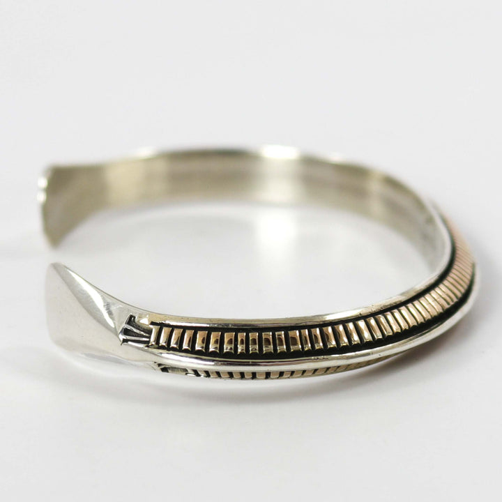 Gold on Silver Cuff