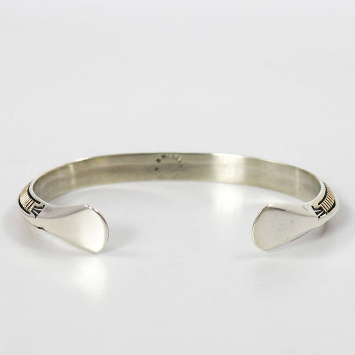 Gold on Silver Cuff
