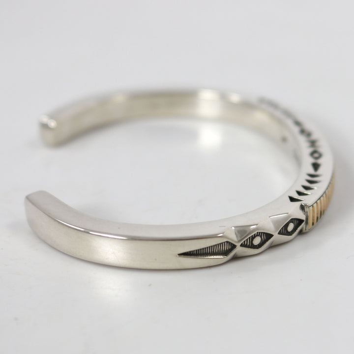 Gold on Silver Cuff