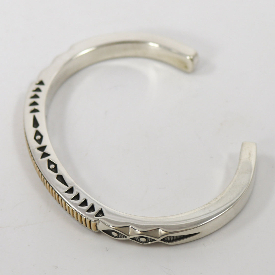 Gold on Silver Cuff