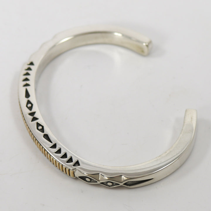 Gold on Silver Cuff