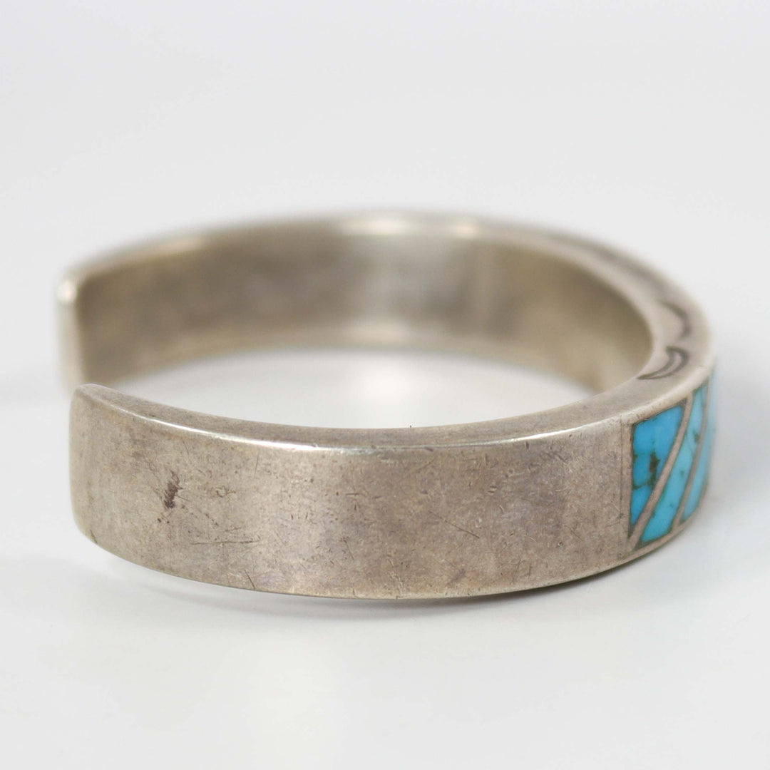 1950s Turquoise Inlay Cuff