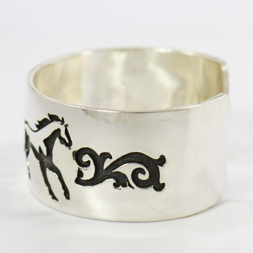 Silver Horse Cuff