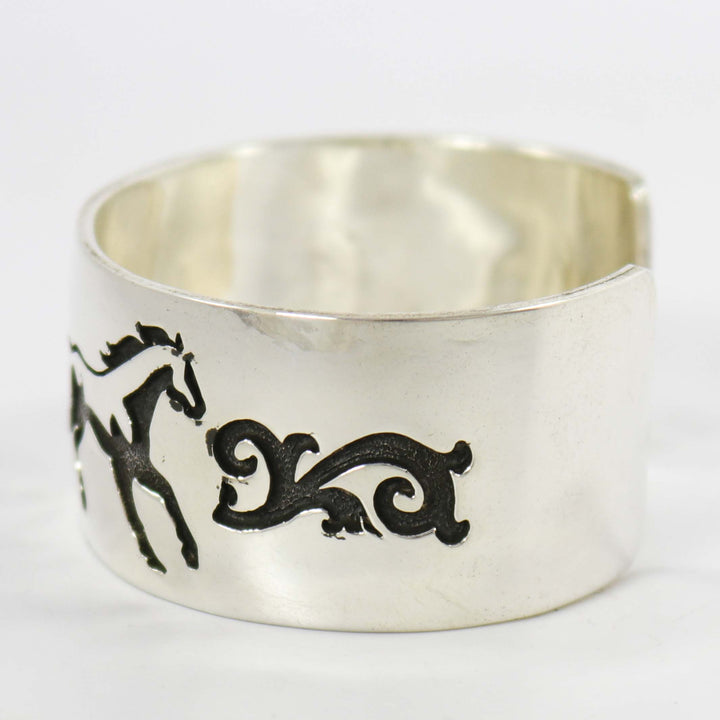 Silver Horse Cuff
