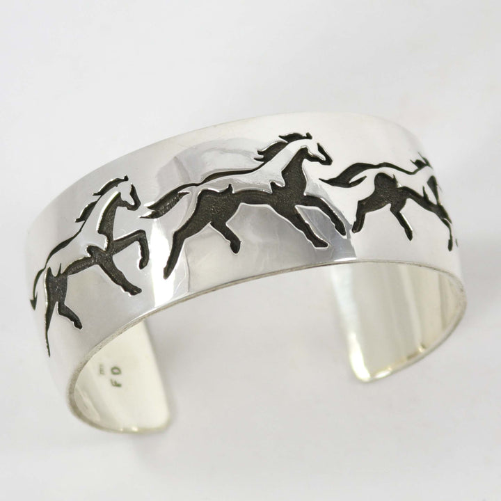 Silver Horse Cuff