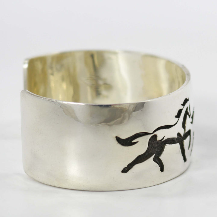 Silver Horse Cuff