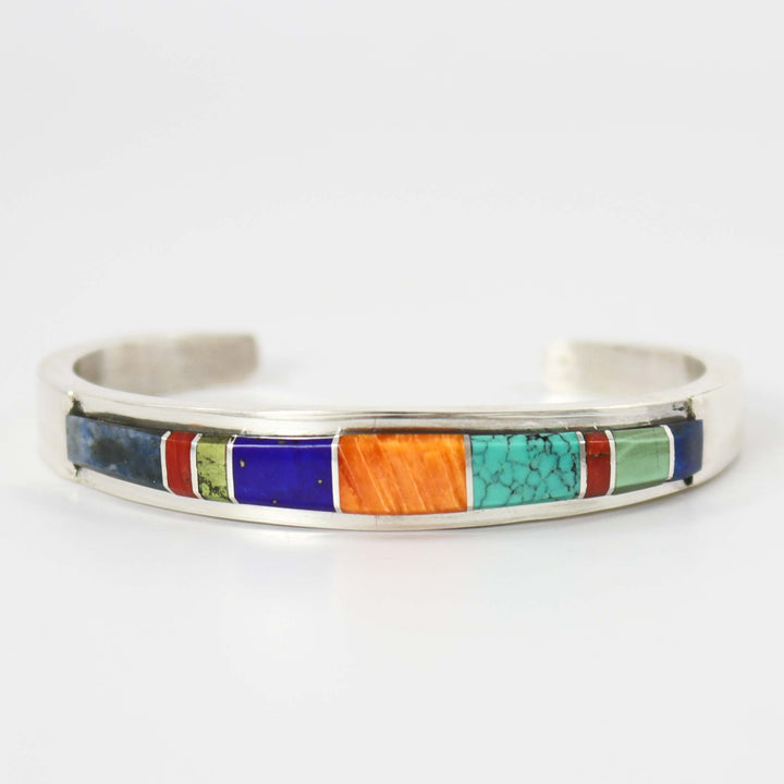 Multi-Stone Inlay Cuff