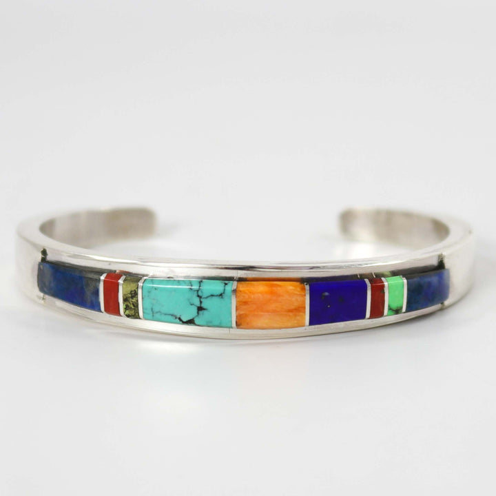 Multi-Stone Inlay Cuff