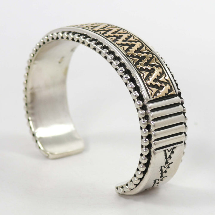 Gold on Silver Cuff