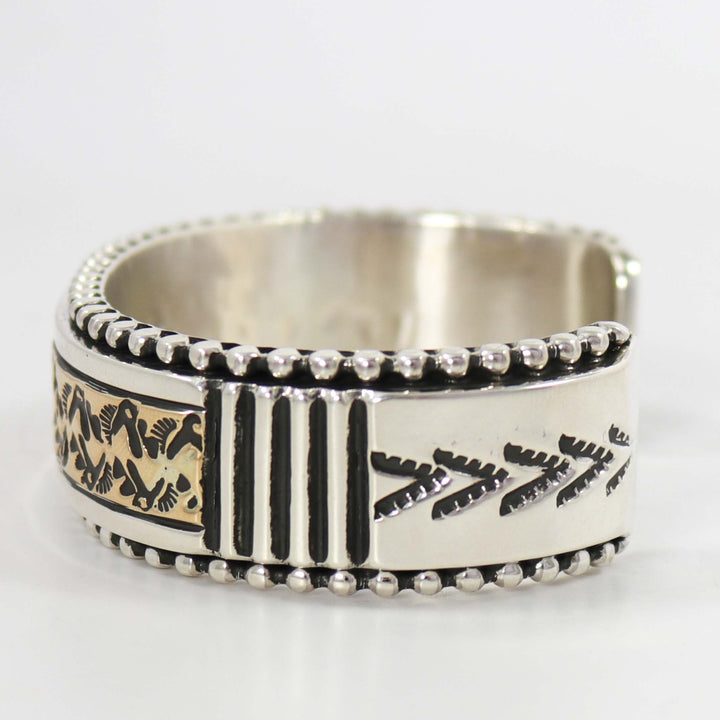 Gold on Silver Cuff