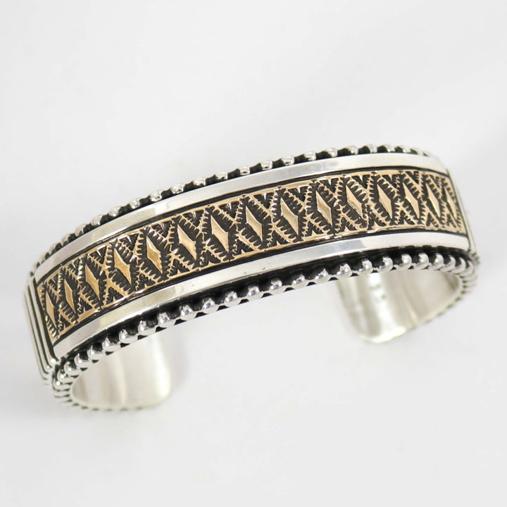Gold on Silver Cuff