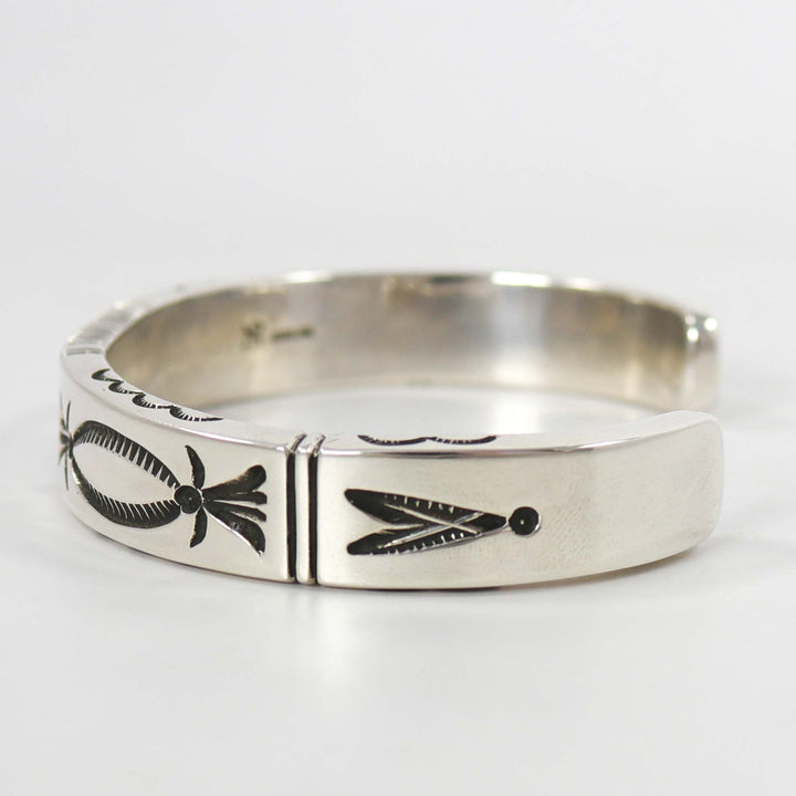 Stamped Silver Cuff