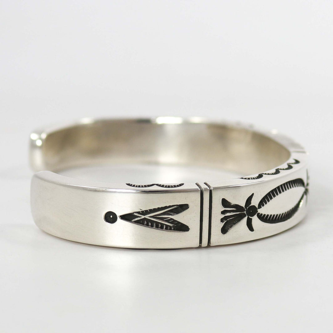 Stamped Silver Cuff