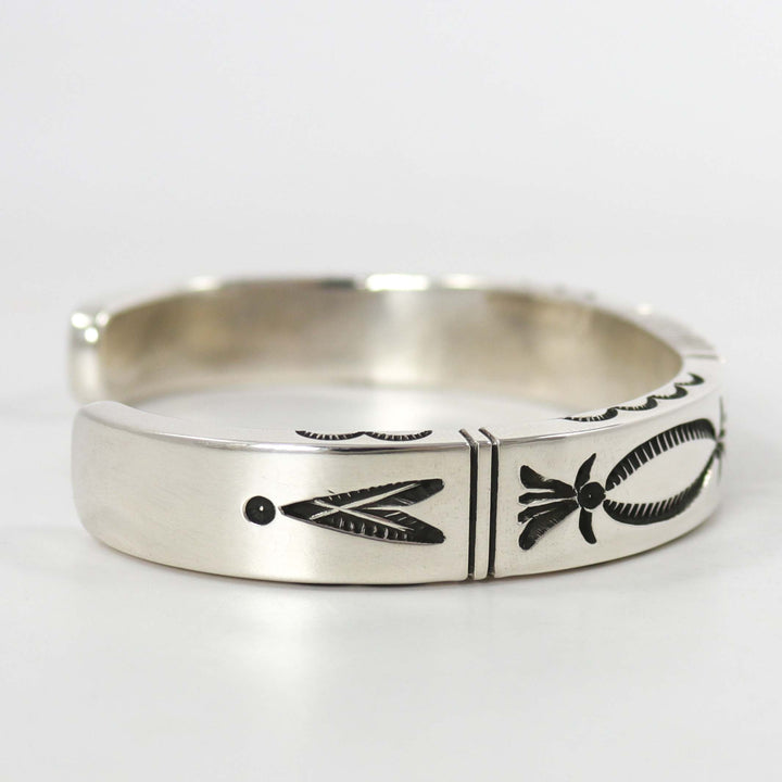 Stamped Silver Cuff